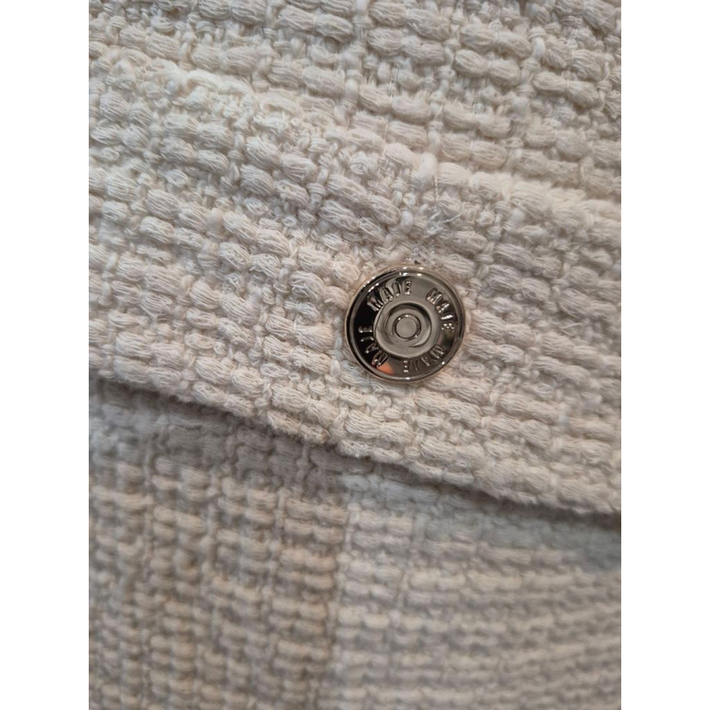 MAJE Tweed Skirt Size 38 Beige color in Excellent Condition - Picture 4 of 8